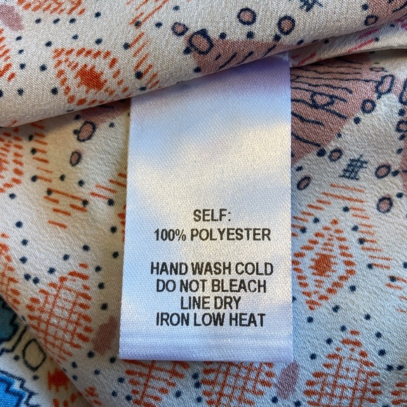 Lulu's Womens Size S Maxin' Relaxin' Blue Multi Print Sleeveless Tie-Strap Maxi - Picture 11 of 14